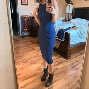 Rag & Bone Blue Brandy Maxi Dress